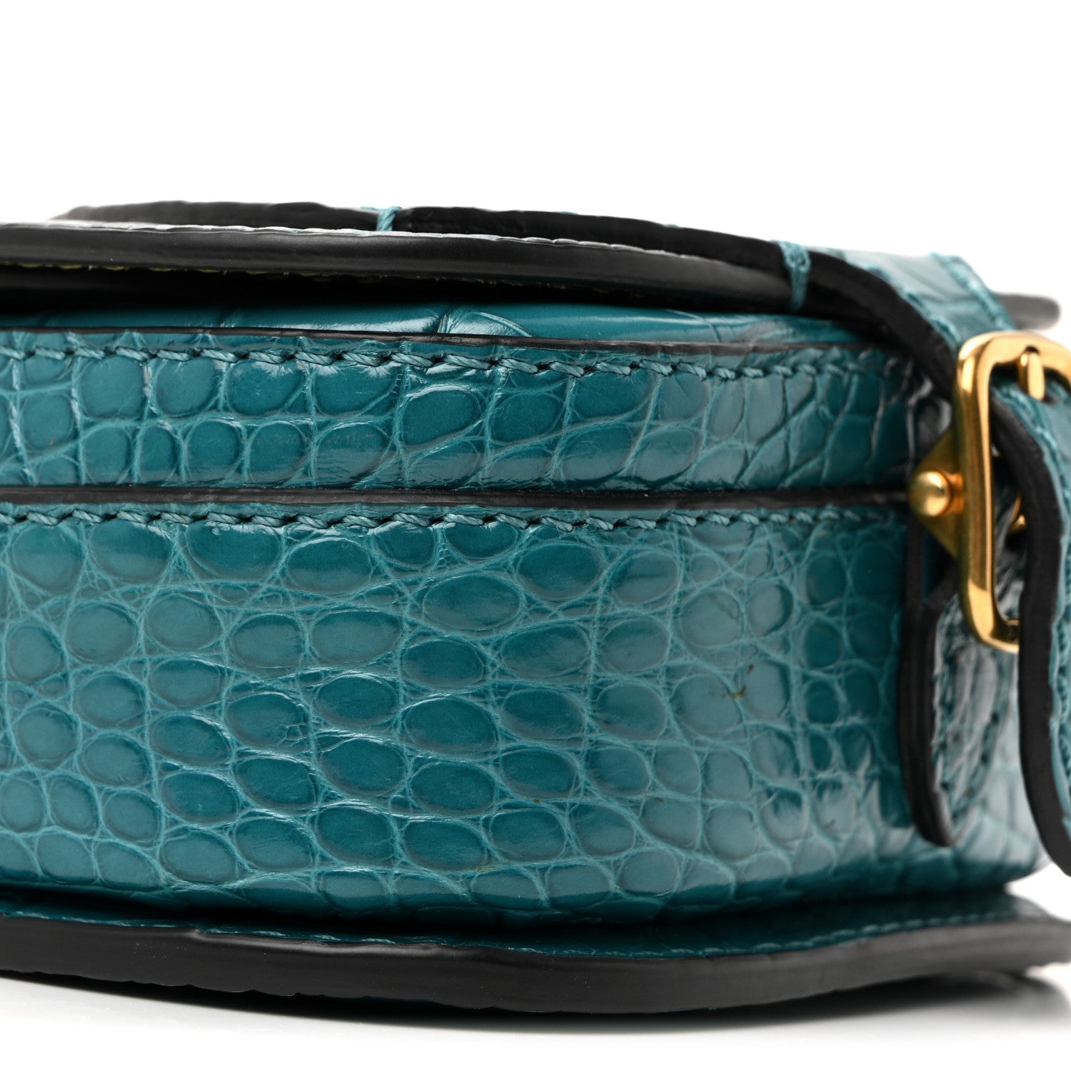 Alligator Bridle Micro Satchel Turquoise