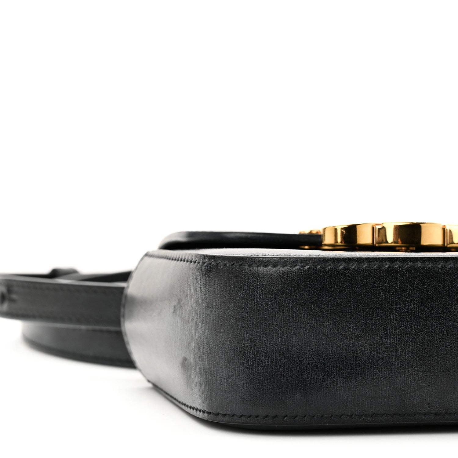 Shiny Calfskin Mini Triomphe Black