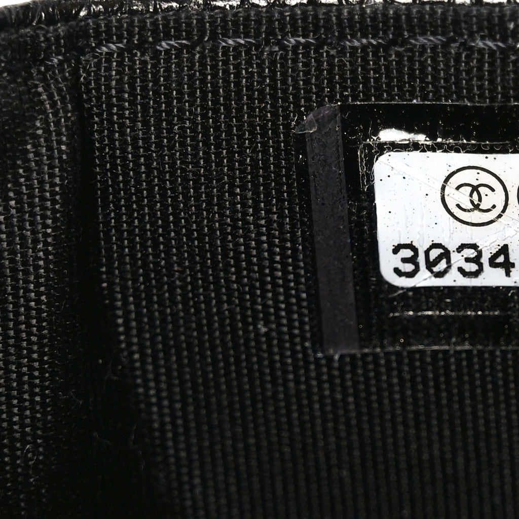 Caviar Quilted Boy  Holder Black