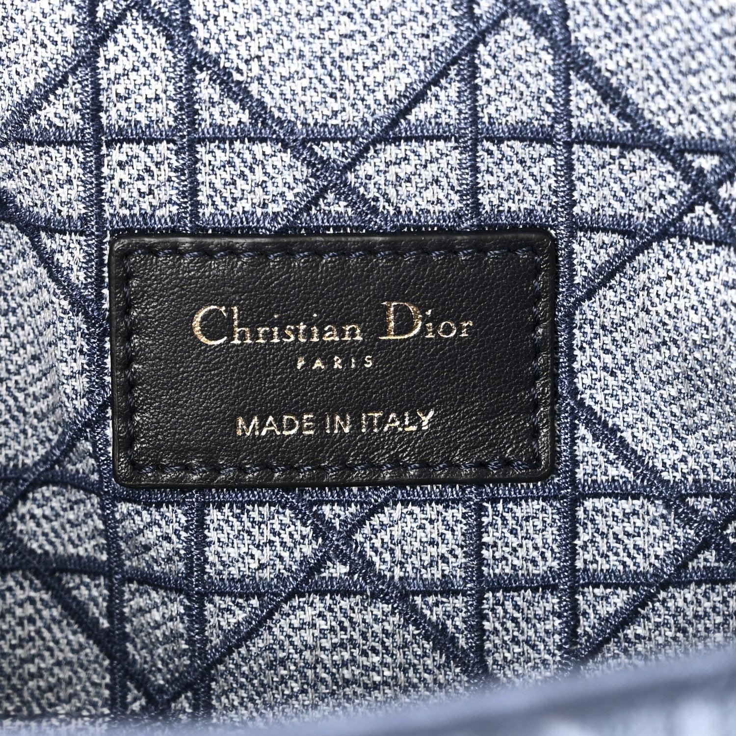 Denim Cannage Small Caro Bag Blue