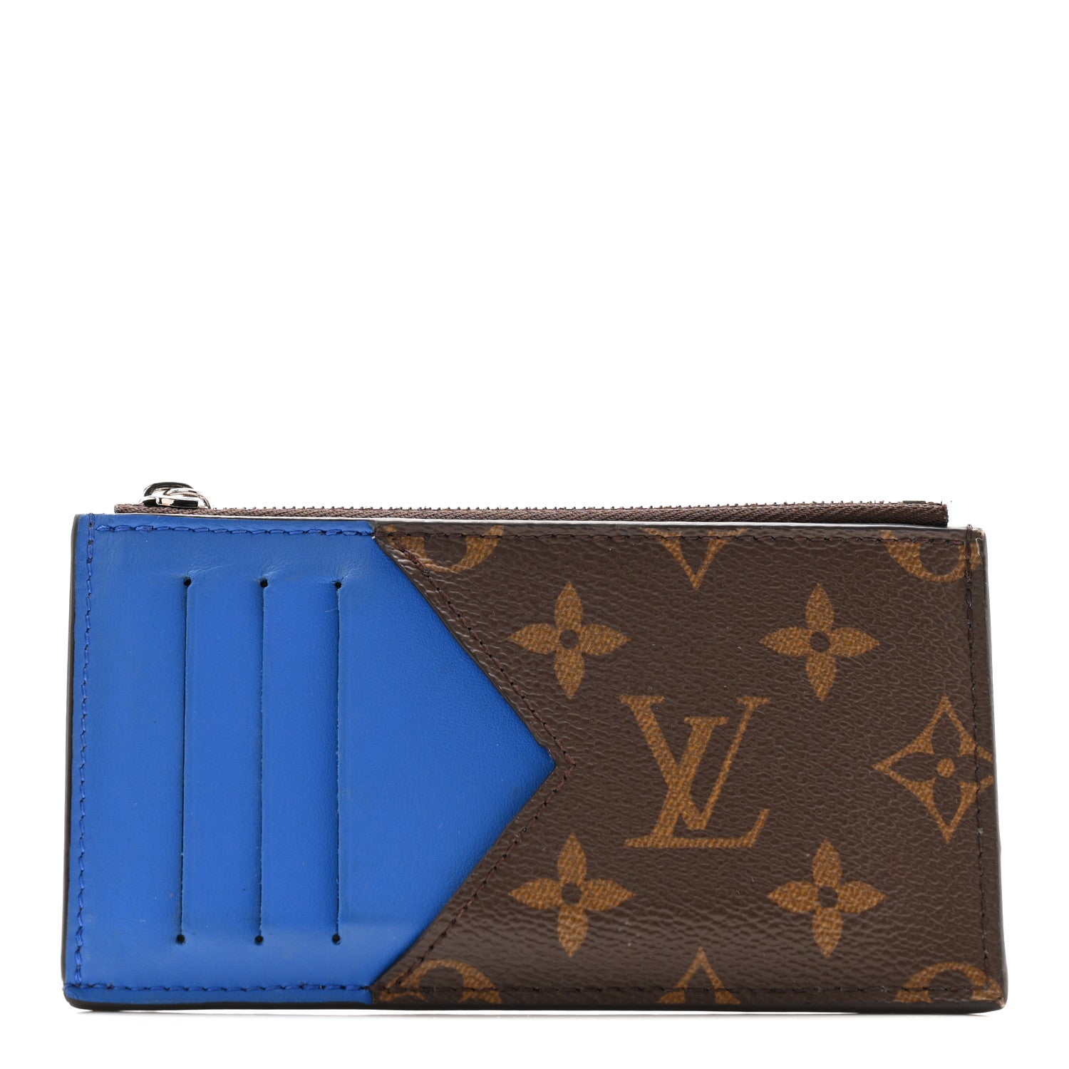 Monogram Calfskin Coin  Holder Indigo Blue