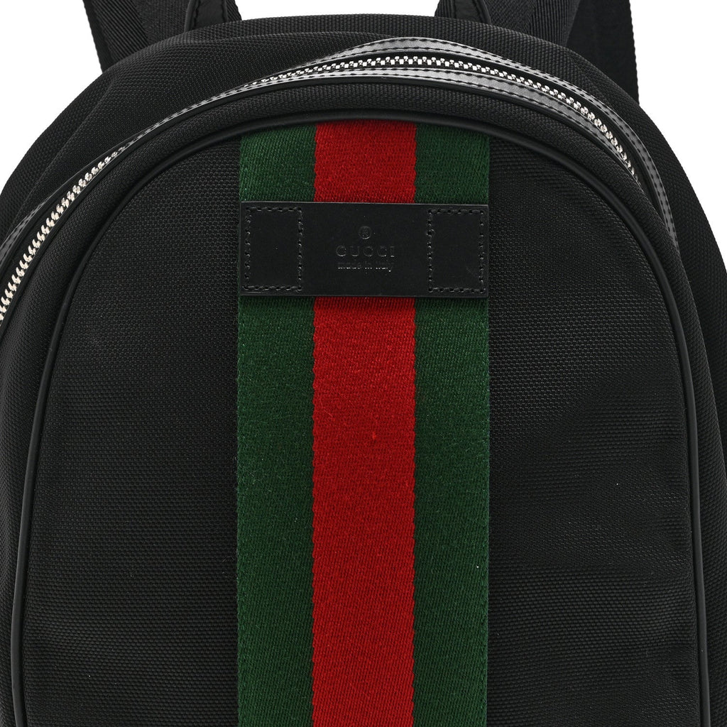 Techno Canvas Web Backpack Black