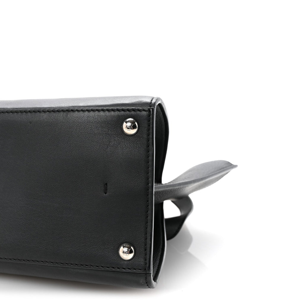 Vitello Dolce Shiny Nappa Petite 3Jours Tote Black