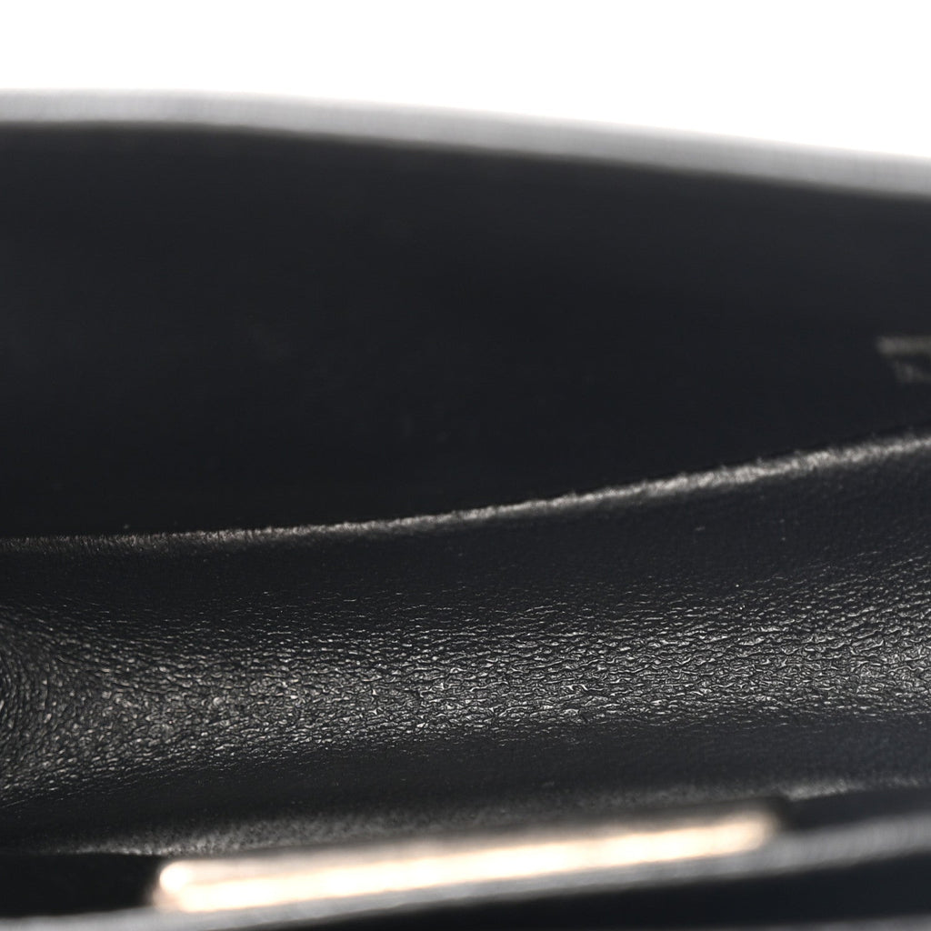Galuchat Stingray Mini Boy Flap  Black Silver