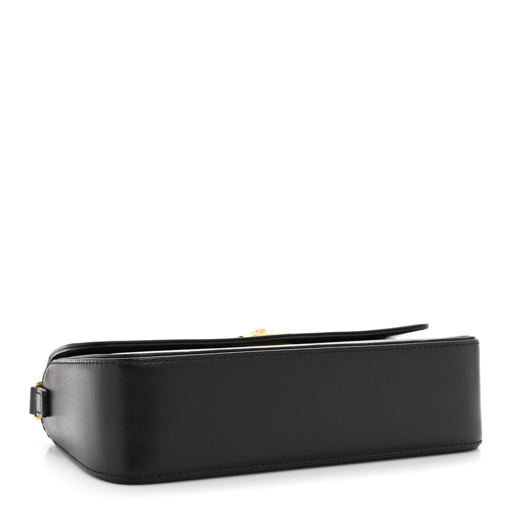 Box Calfskin 30 Montaigne Avenue Pouch Black