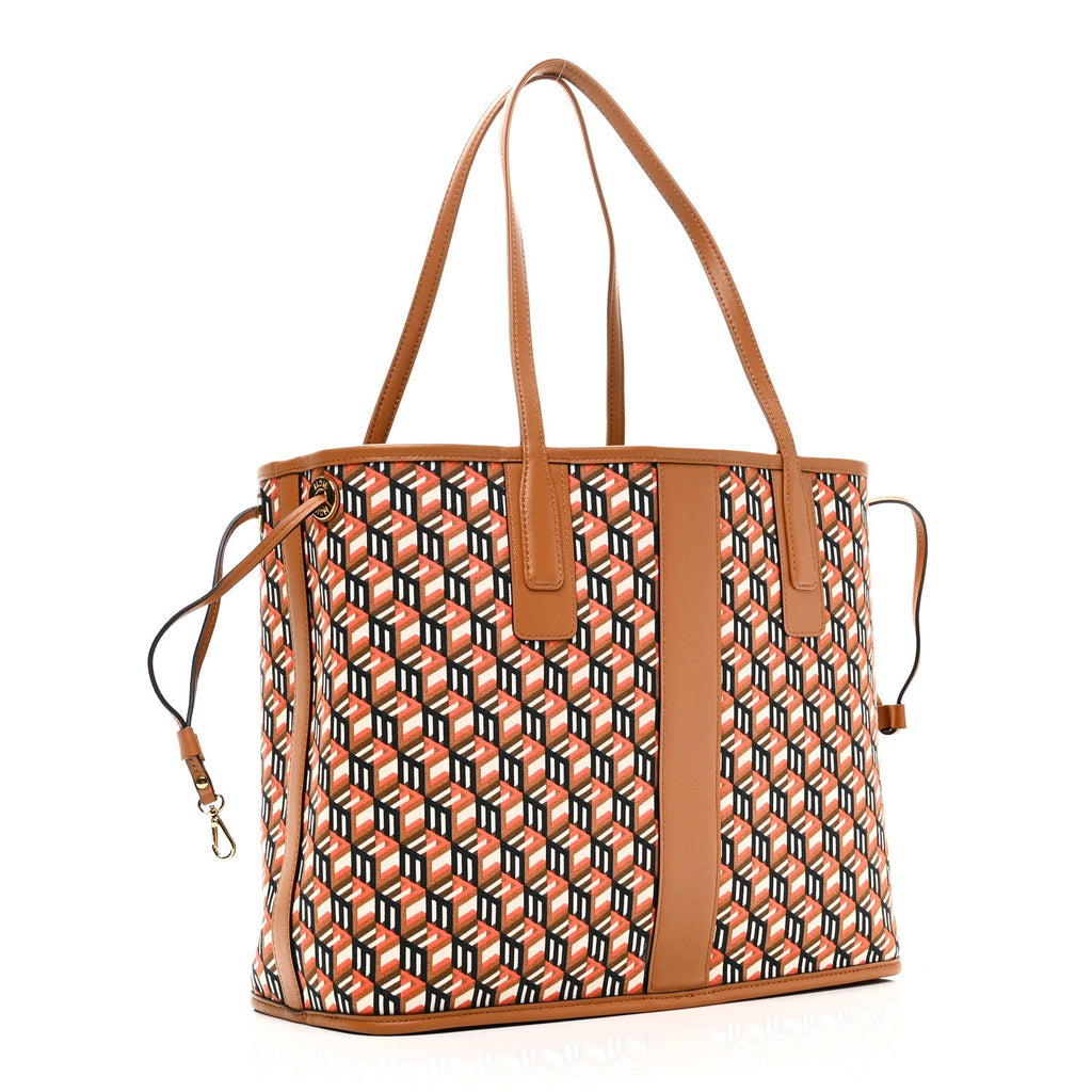 Visetos Medium Reversible Shopper Tote Cognac