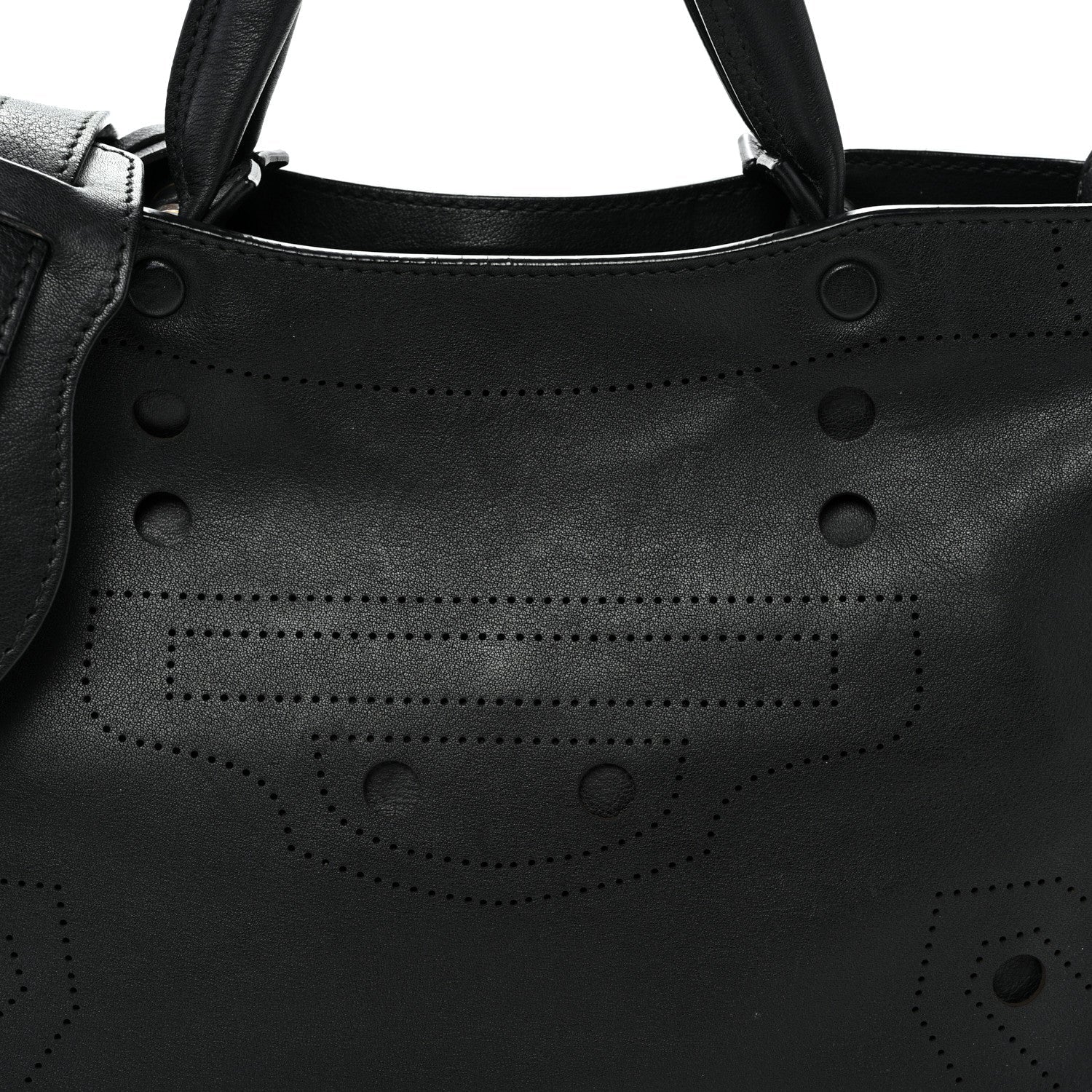 Veau Soyeux Perforated Blackout Hardware S City Black