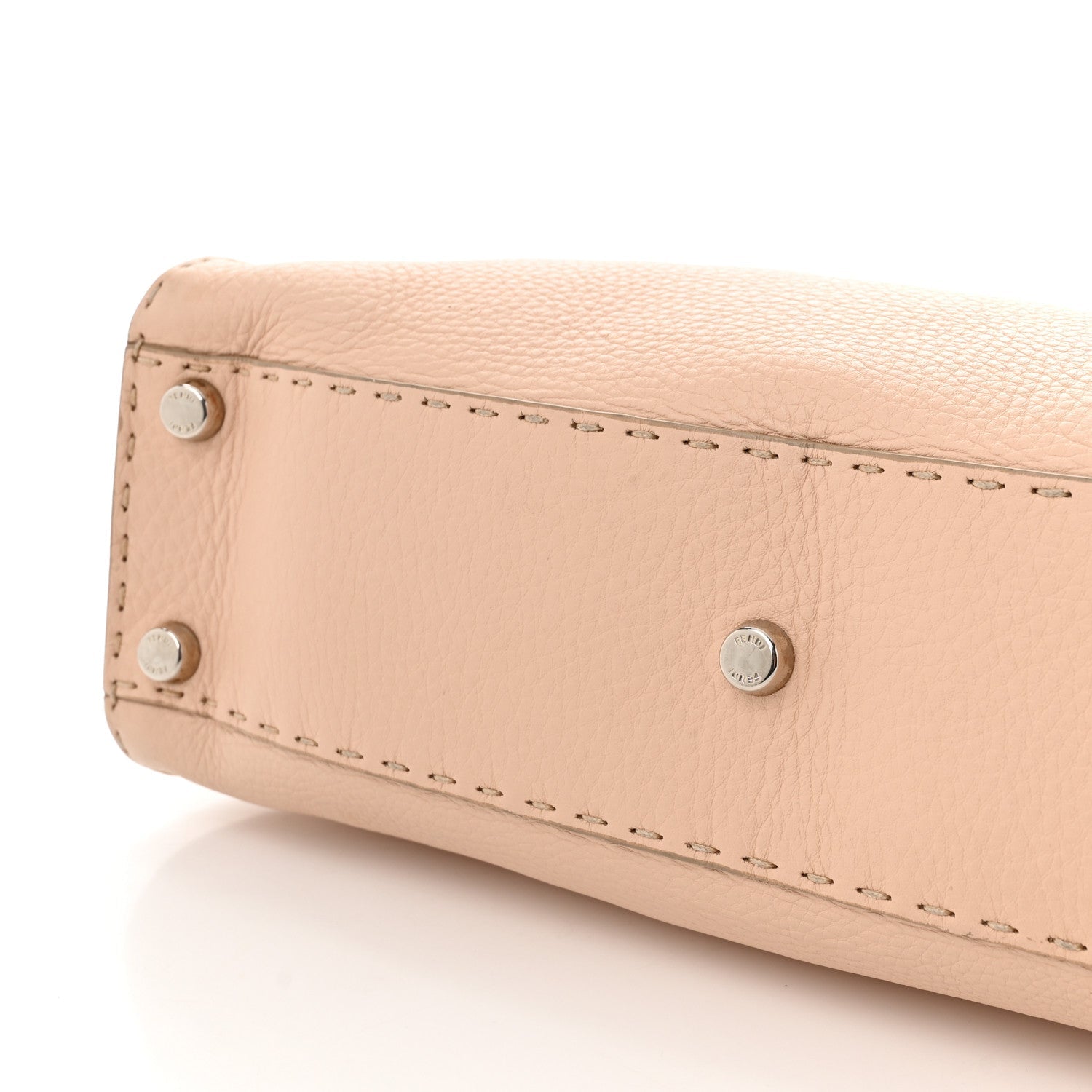 Cuoio Romano Selleria Bi-Color Medium Peekaboo Iconic Satchel Rosa Plaster Pesca