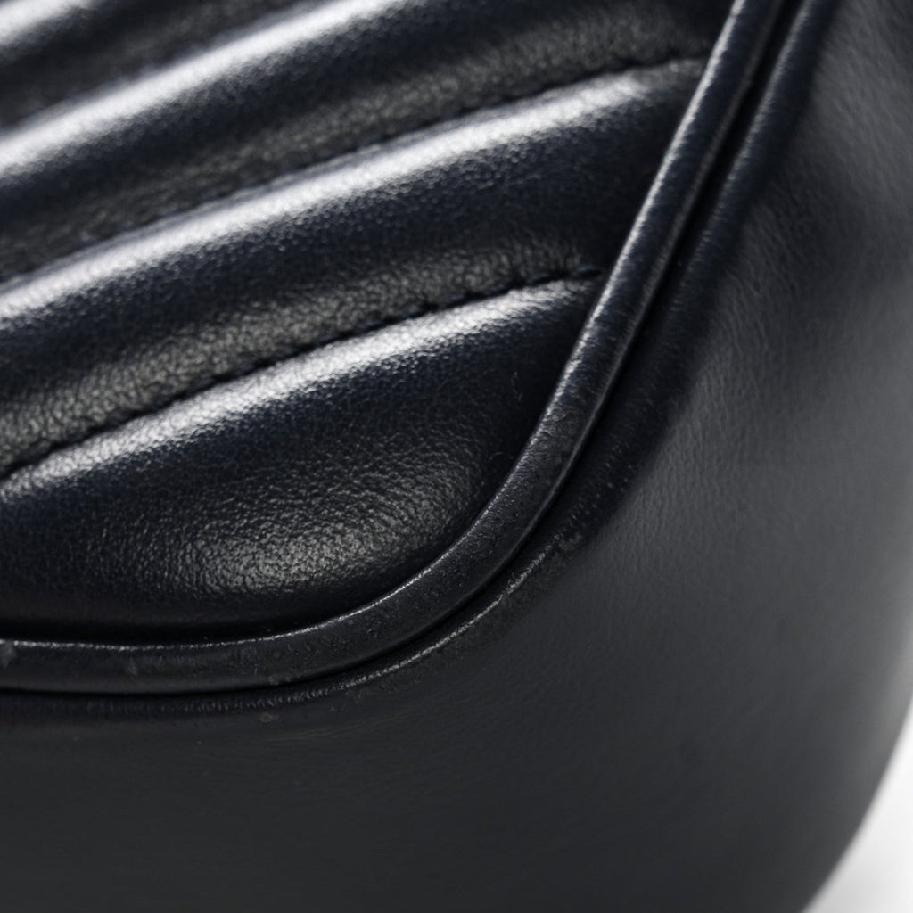 Calfskin Matelasse Monogram Lou Camera Bag Navy