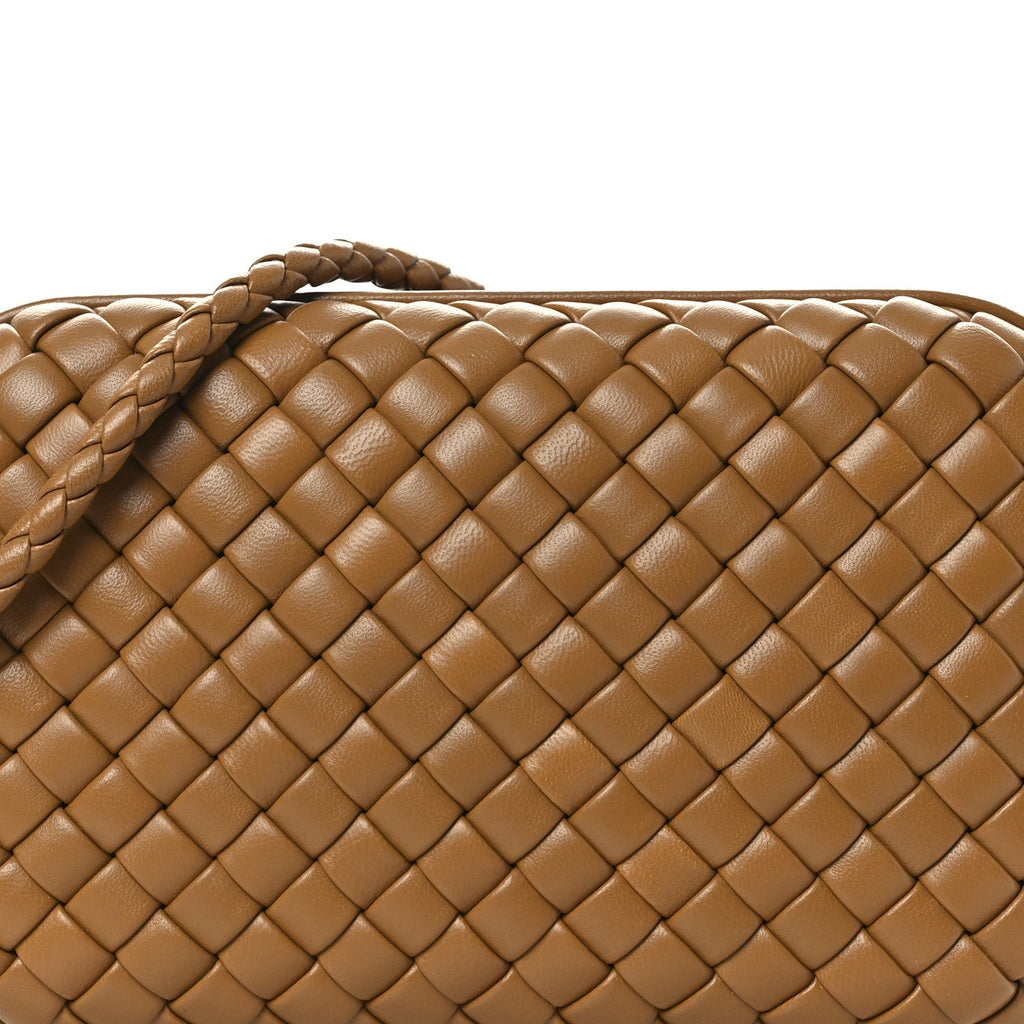 Calfskin Intrecciato Knot On Strap Camel