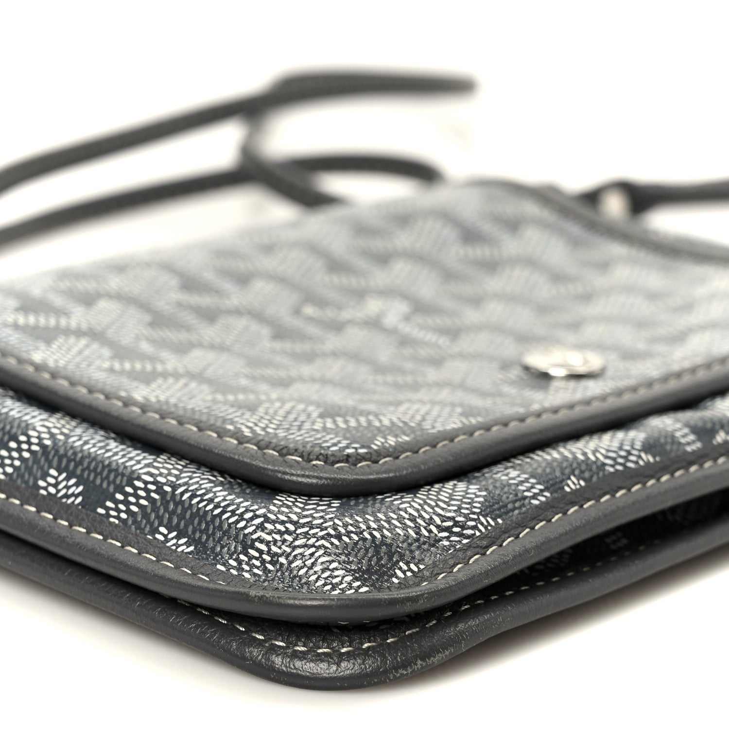 Goyardine Plumet Wallet Clutch Grey