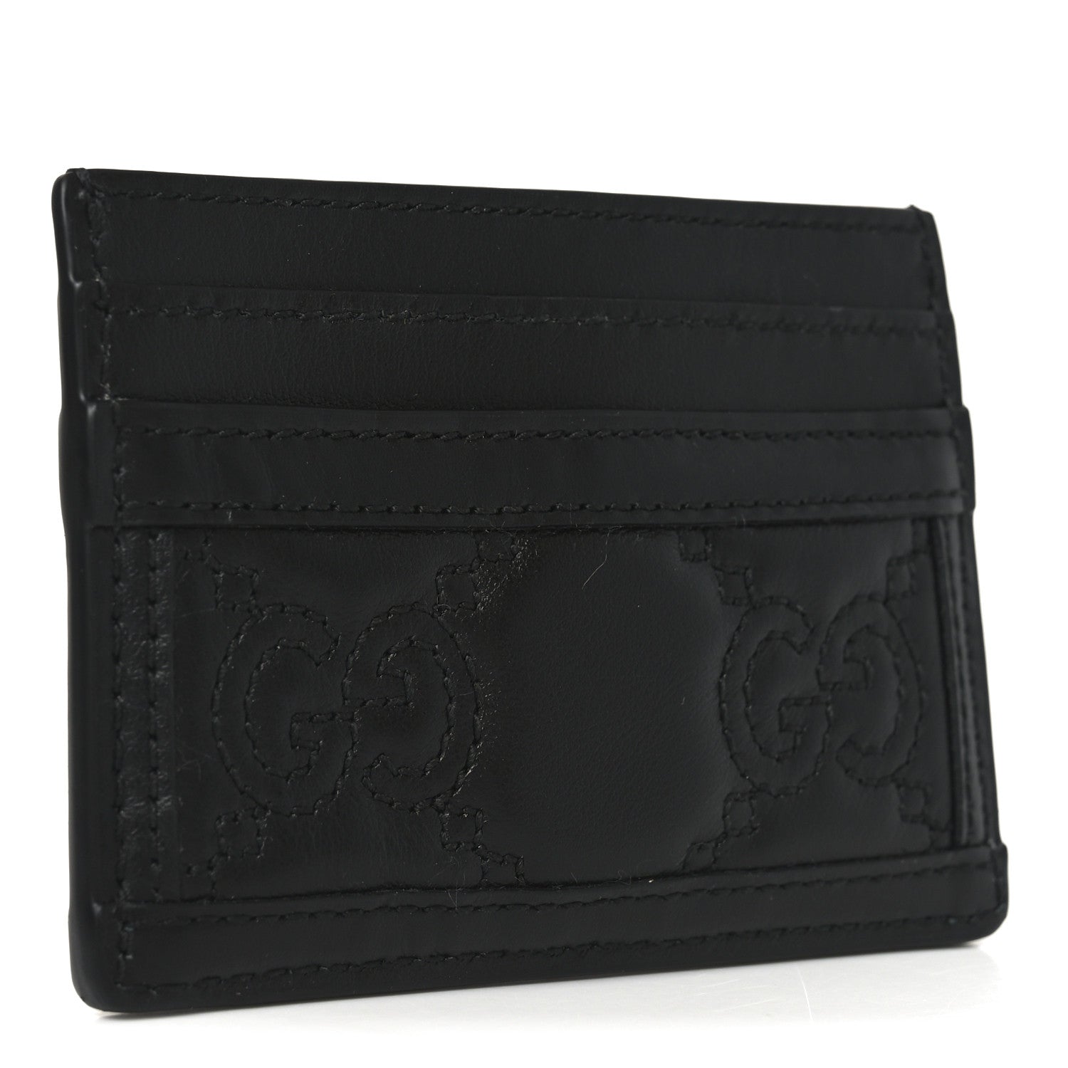 Calfskin GG Matelasse  Holder  Black