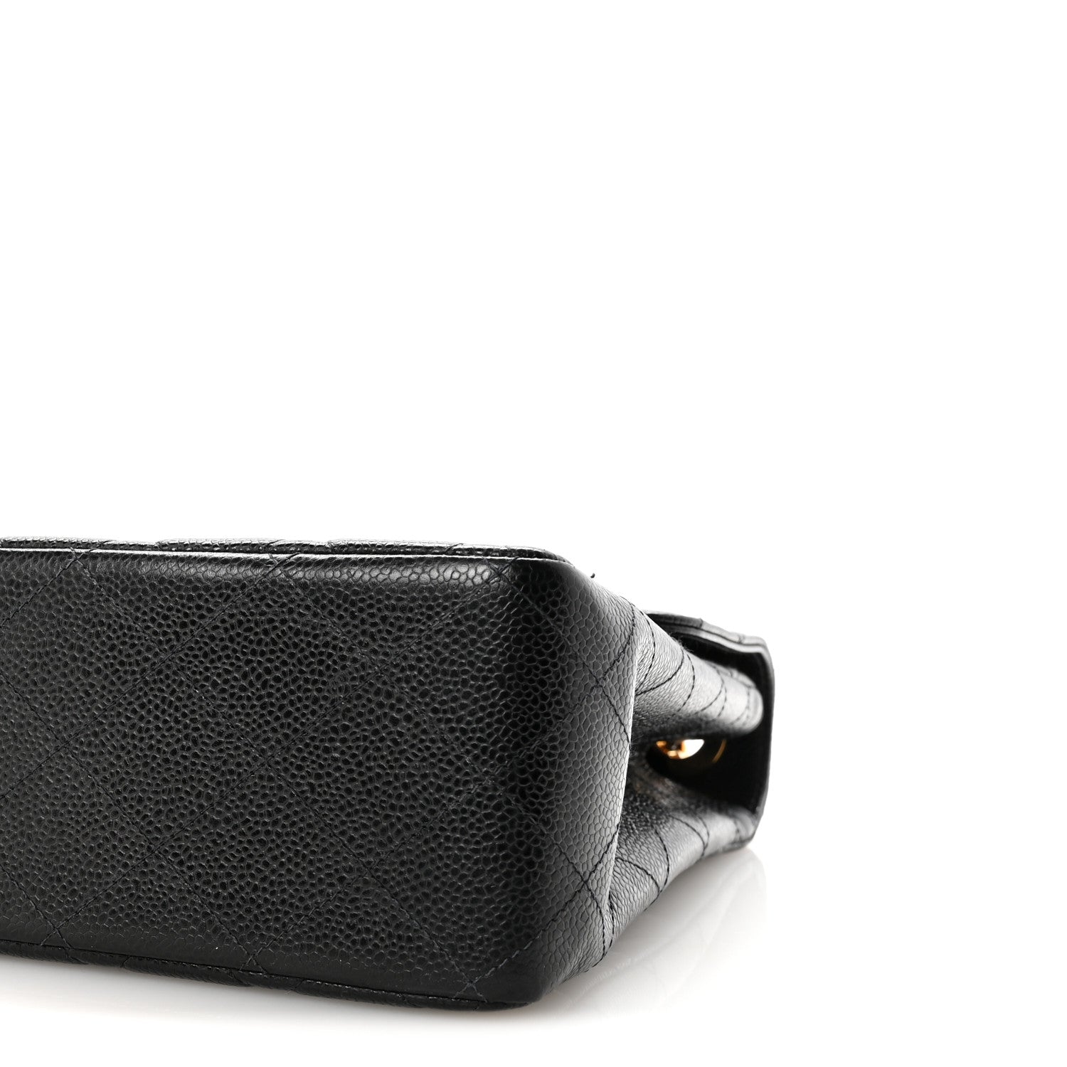 Caviar Jumbo Single Flap Black