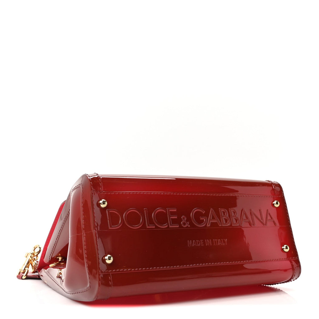 PVC Miss Sicily Satchel Red