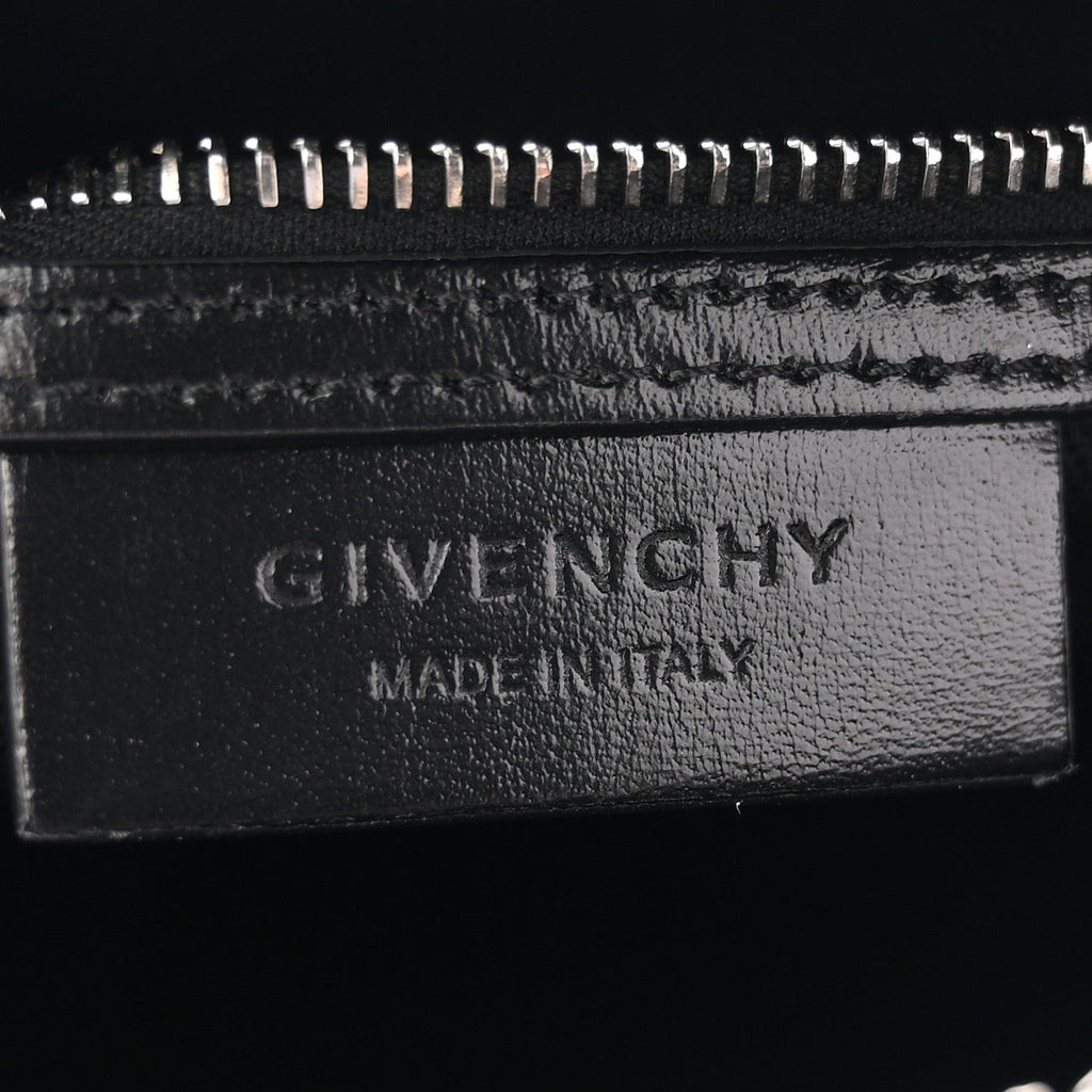 Shiny Lord Calfskin Mini Antigona Black