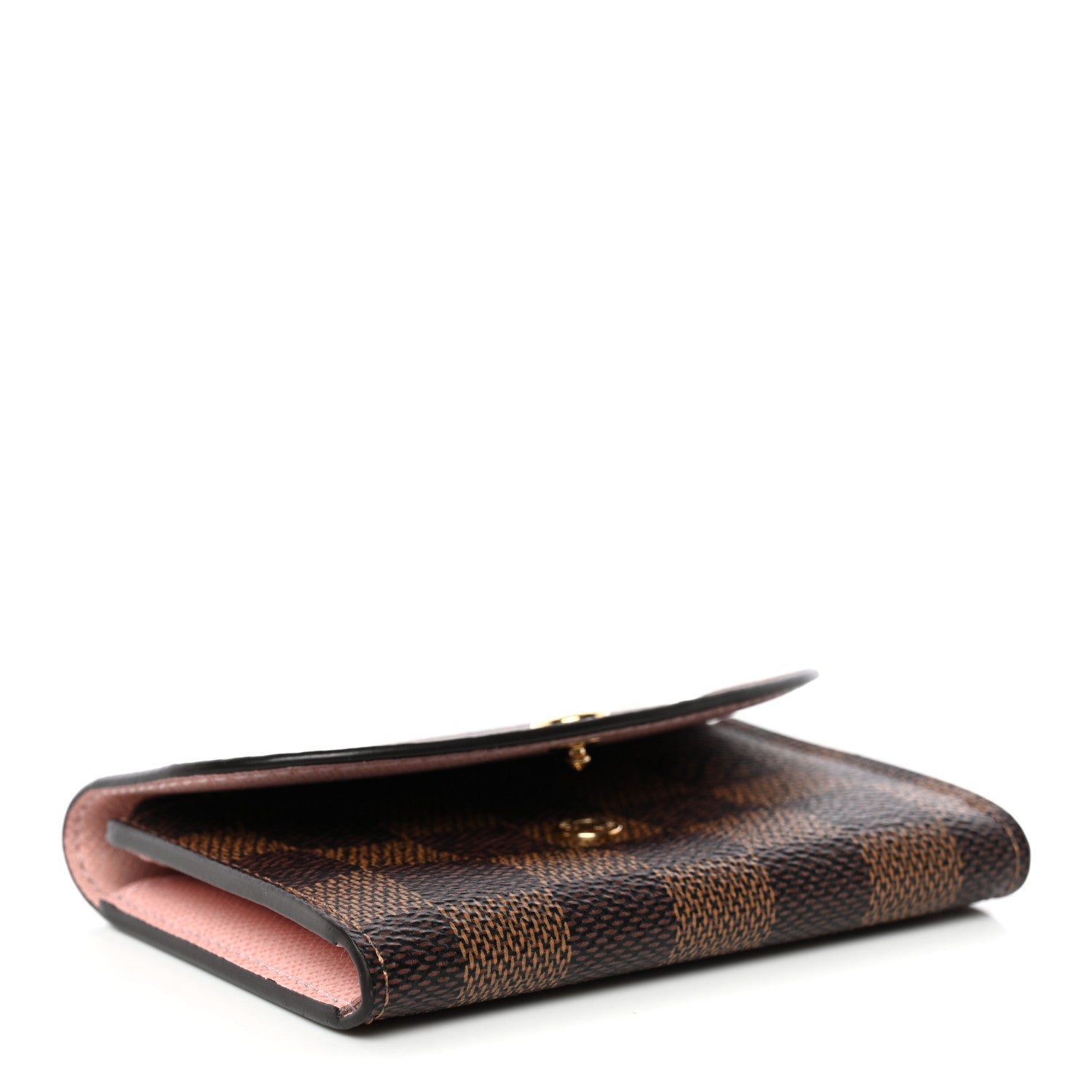 Damier Ebene Rosalie Coin Purse Rose Ballerine
