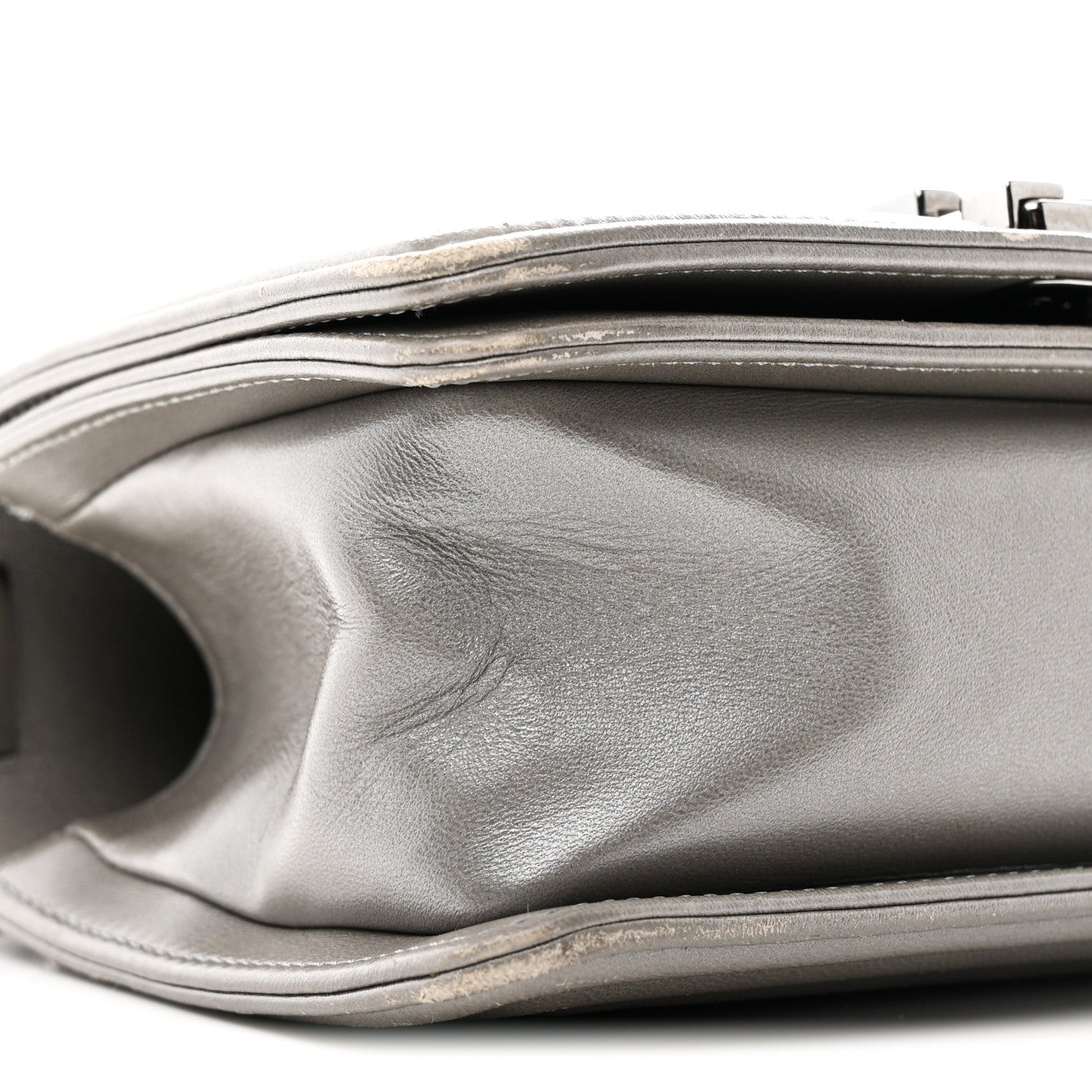 Galuchat Stingray Small Boy Flap Silver