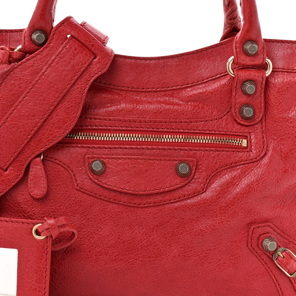 Agneau Giant 12 Rose Gold Hardware Town Rouge Coquelicot