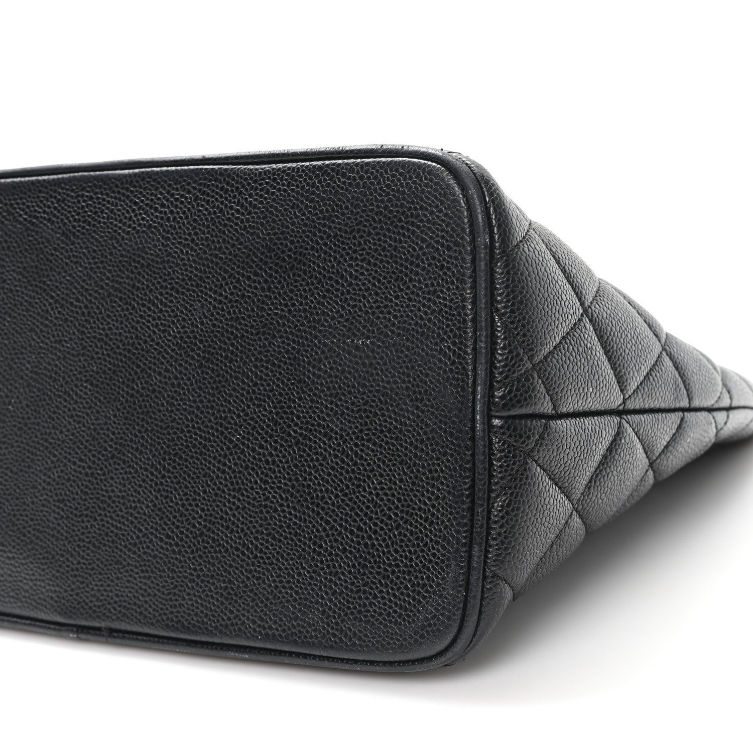 Caviar Quilted Medallion Tote Black