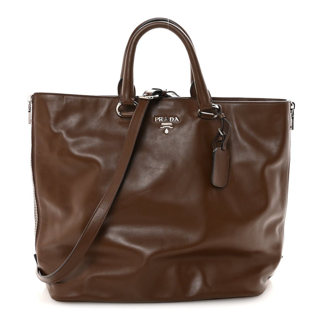 Soft Calf Shopping Tote Palissandro