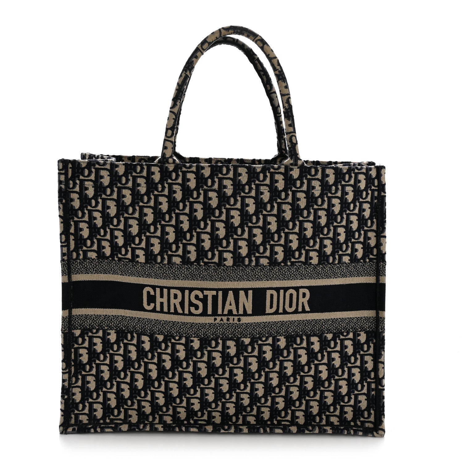 Oblique Large Book Tote Blue Multicolor