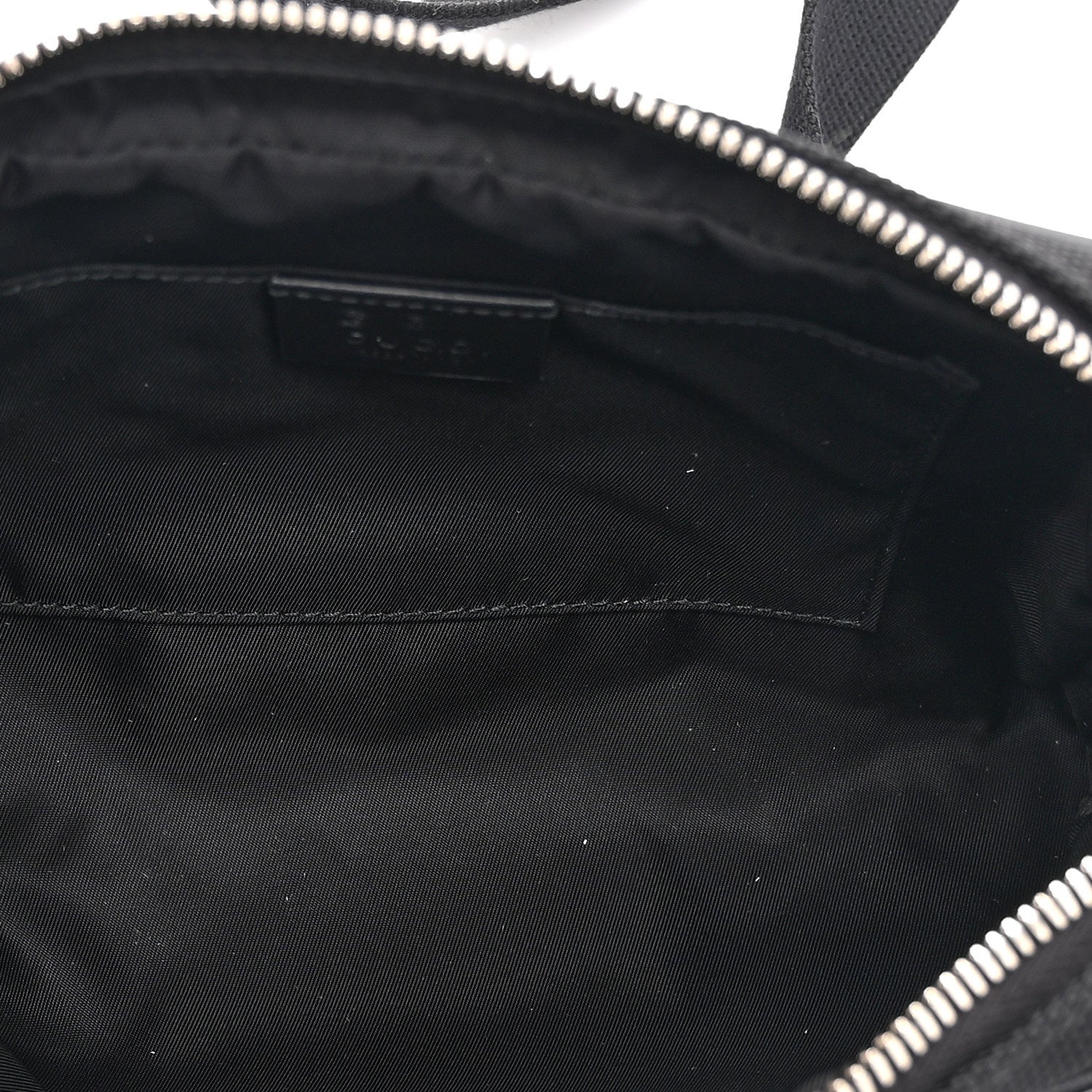 Canvas Web Slim Belt Bag Black