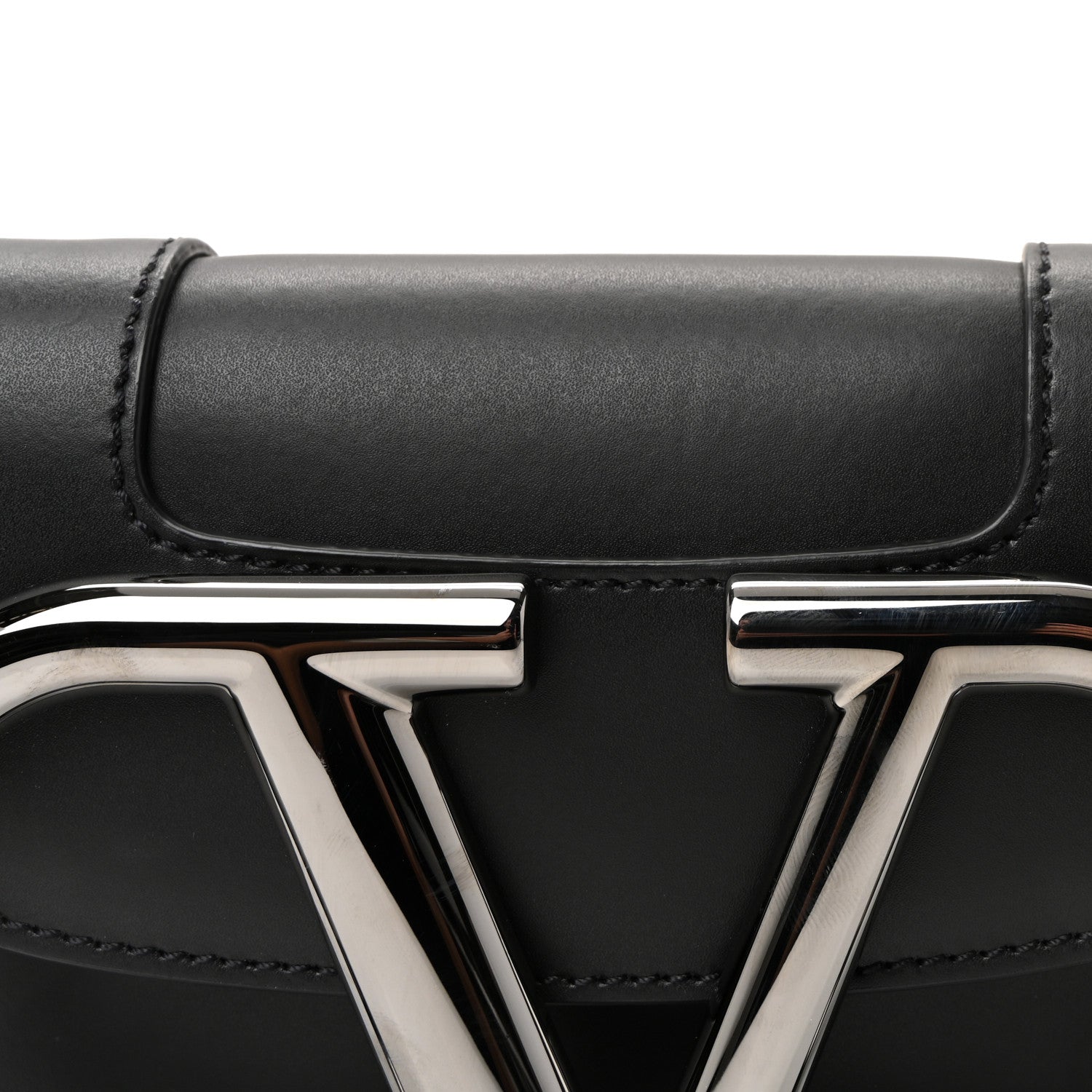 Calfskin Mini Supervee Belt Bag Black