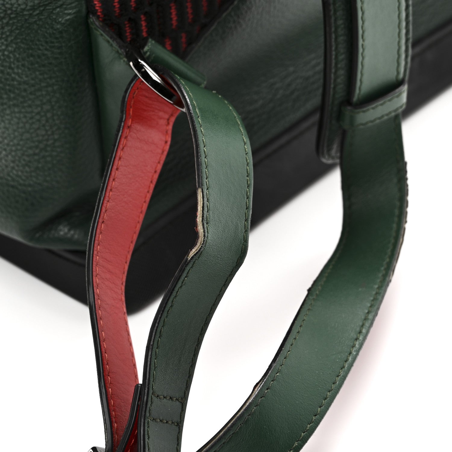 Calfskin Ecusson Explorafunk Backpack Green