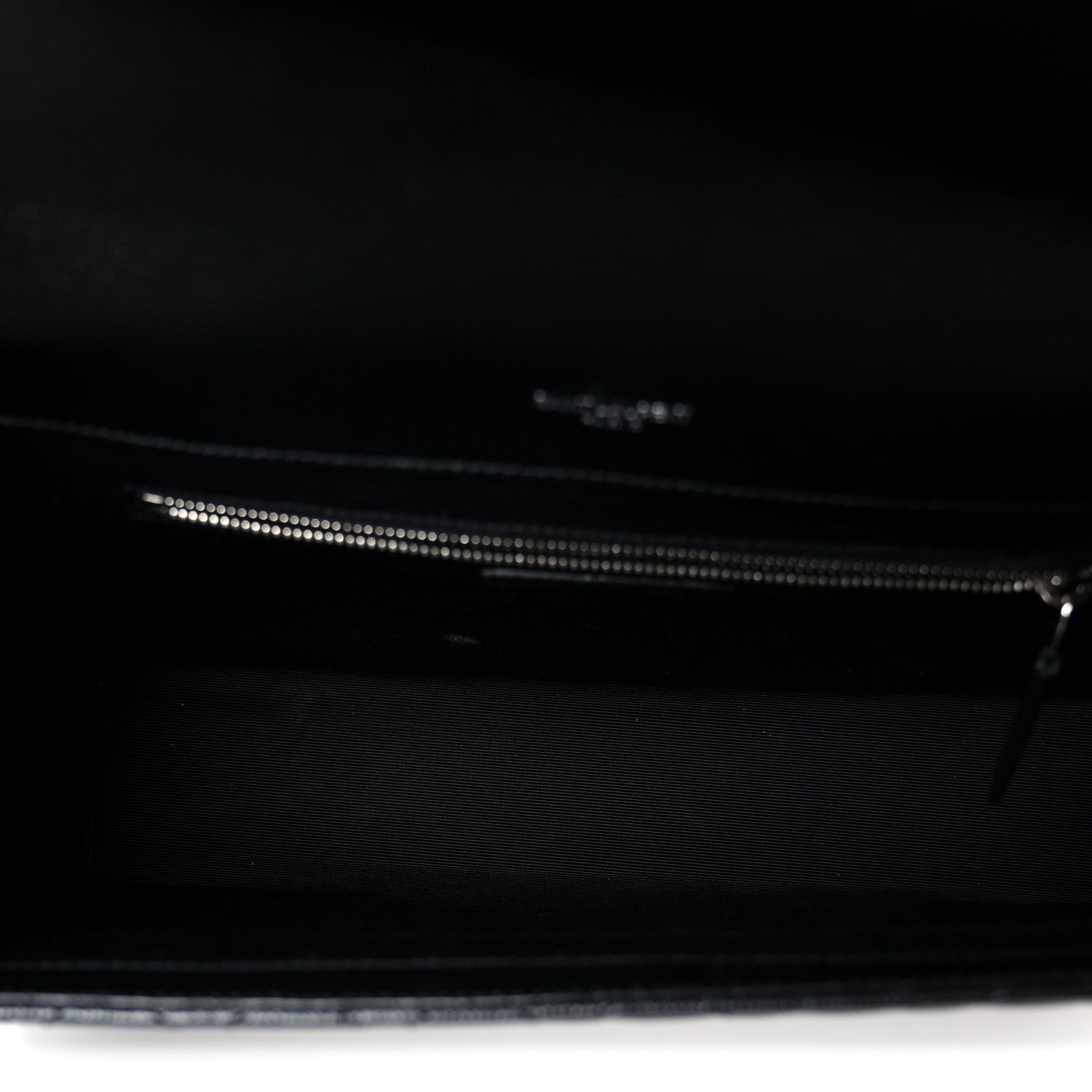 Grain De Poudre Textured Mixed Matelasse Large Triquilt Monogram Satchel Black