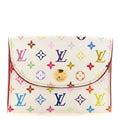Monogram Multicolor Business  Holder White Litchi