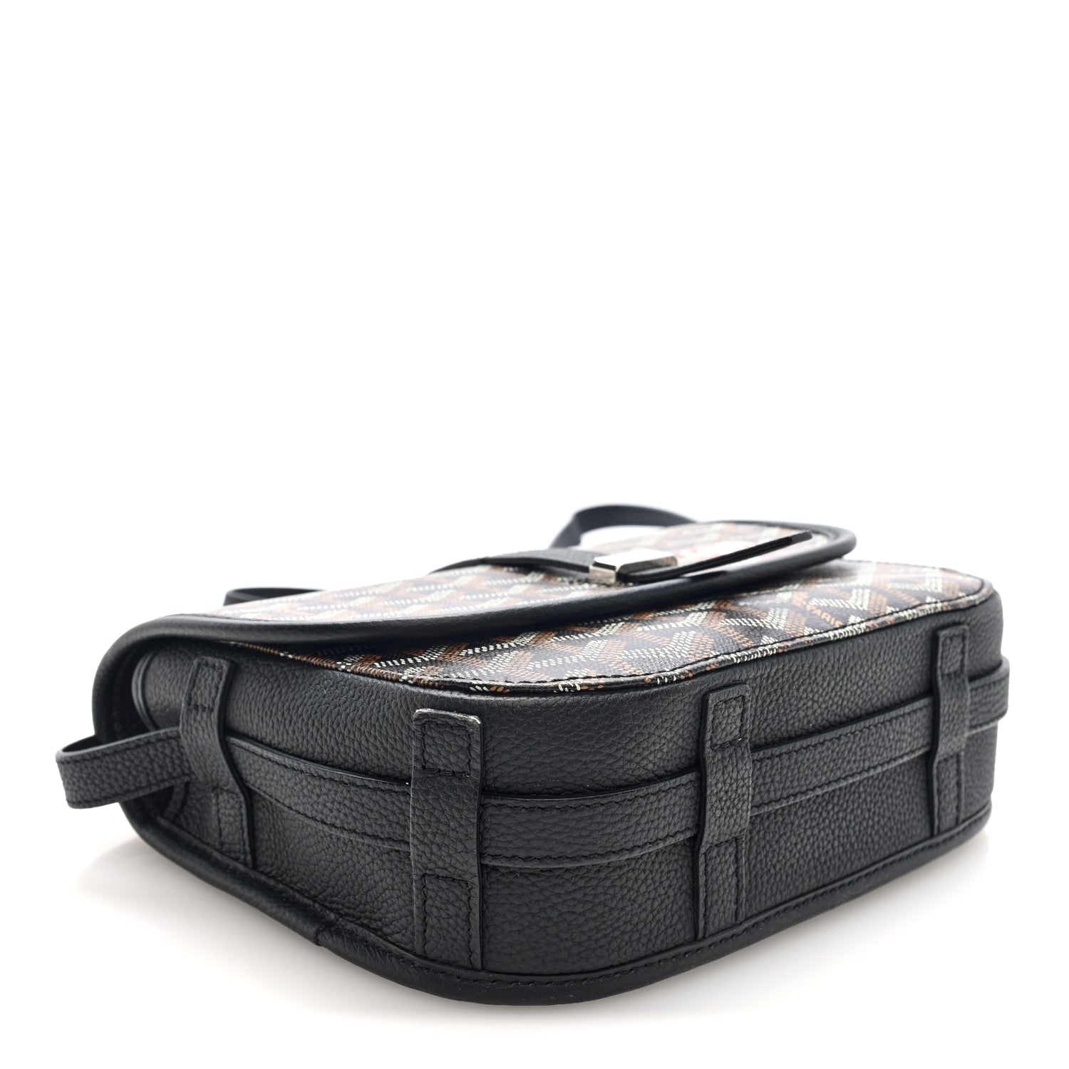 Goyardine Coeur Belvedere II PM Messenger Bag Black