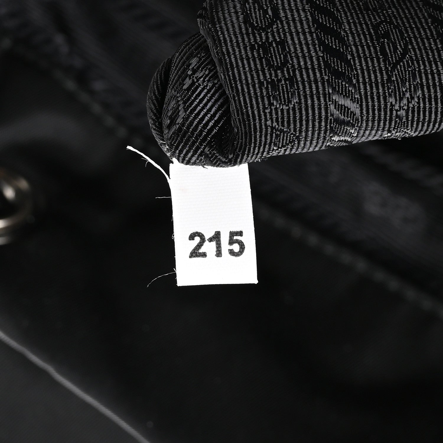 Nylon Vela Saffiano Small Cinch Backpack Black