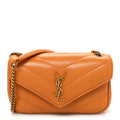 Daytona Lambskin Matelasse Chevron Quilted Mini Loulou Dry Spell Dry Spell
