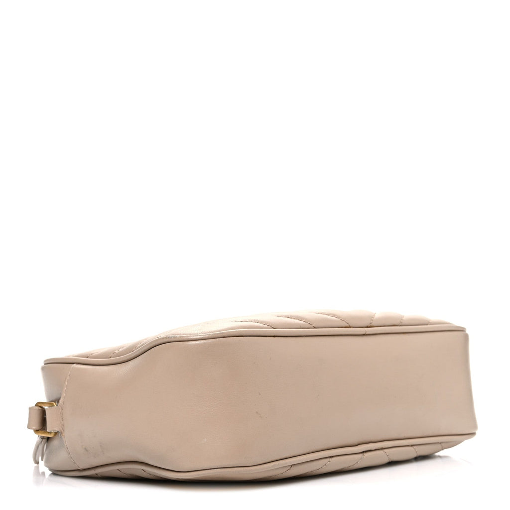 Calfskin Matelasse Monogram Lou Camera Bag Dark Beige