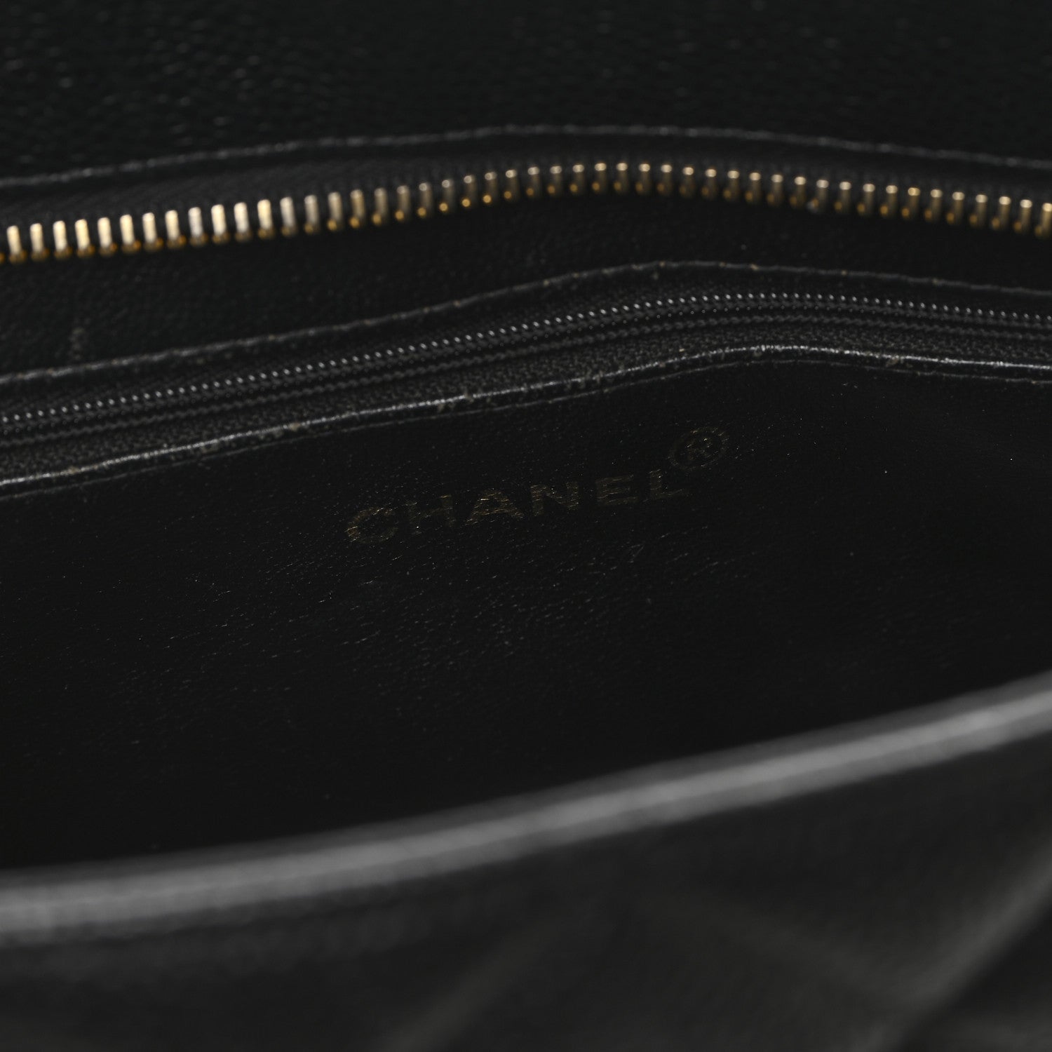 Caviar Quilted Medallion Tote Black