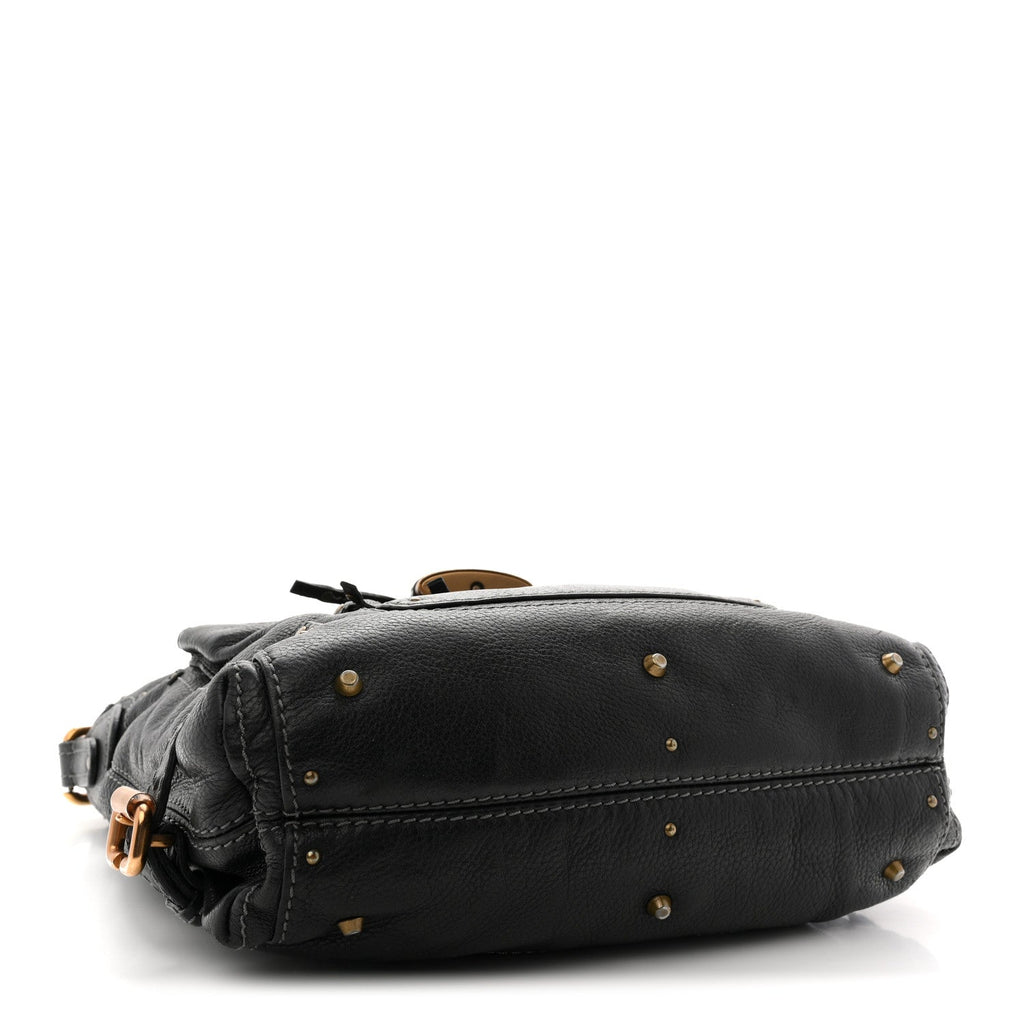 Calfskin Paddington Hobo Black