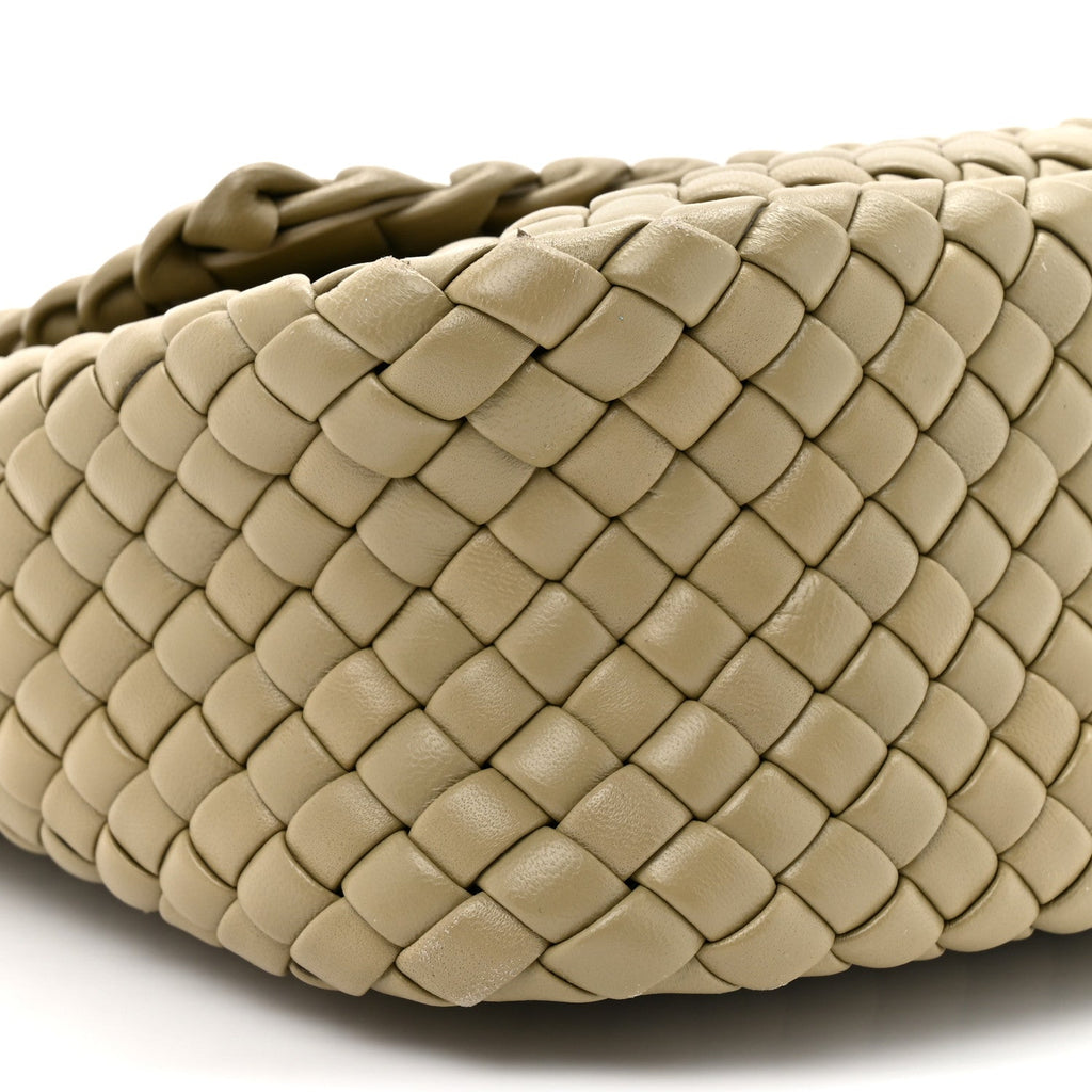 Nappa Intrecciato Small Cobble Shoulder Bag Camel