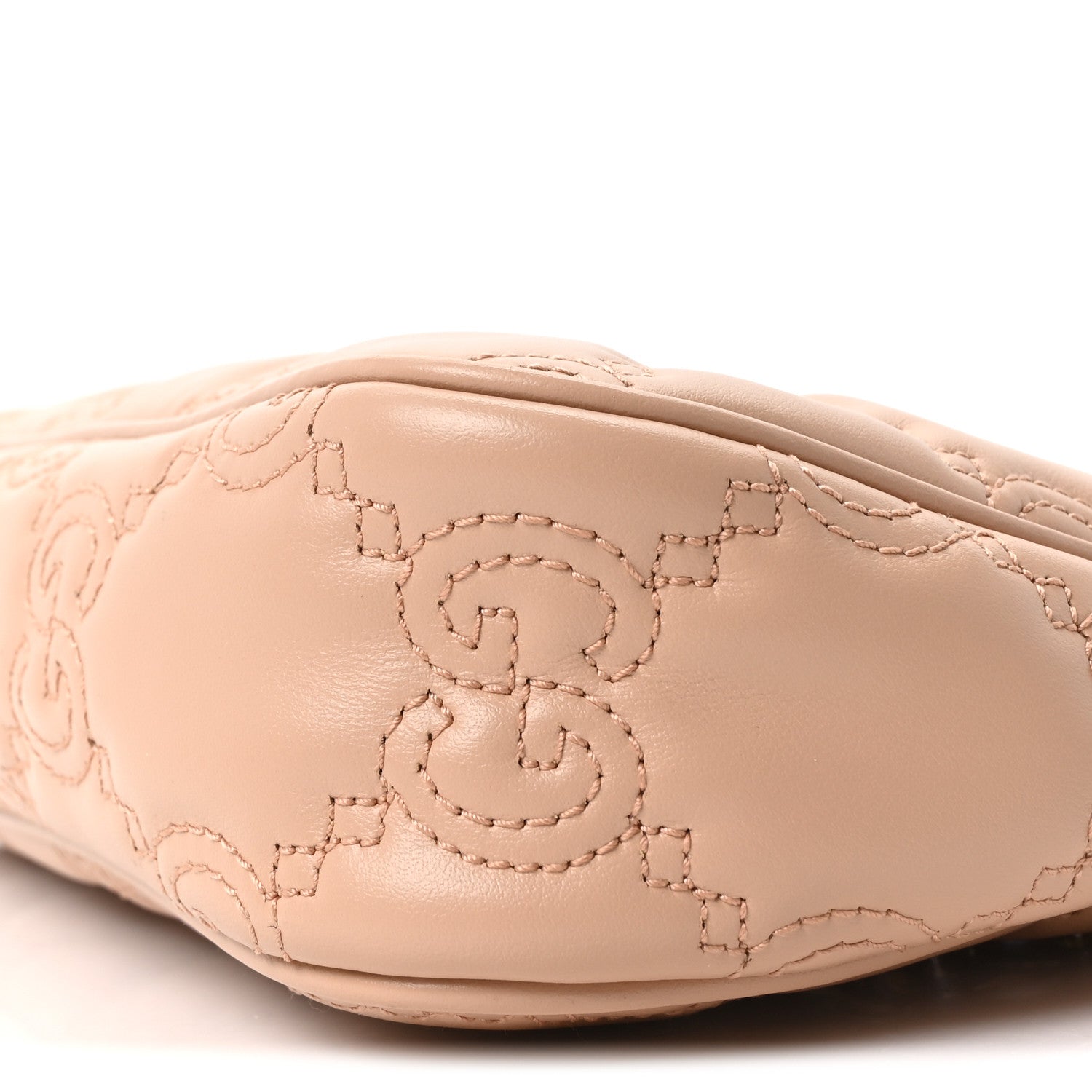 Calfskin GG Matelasse Chain Handbag Porcelain Rose