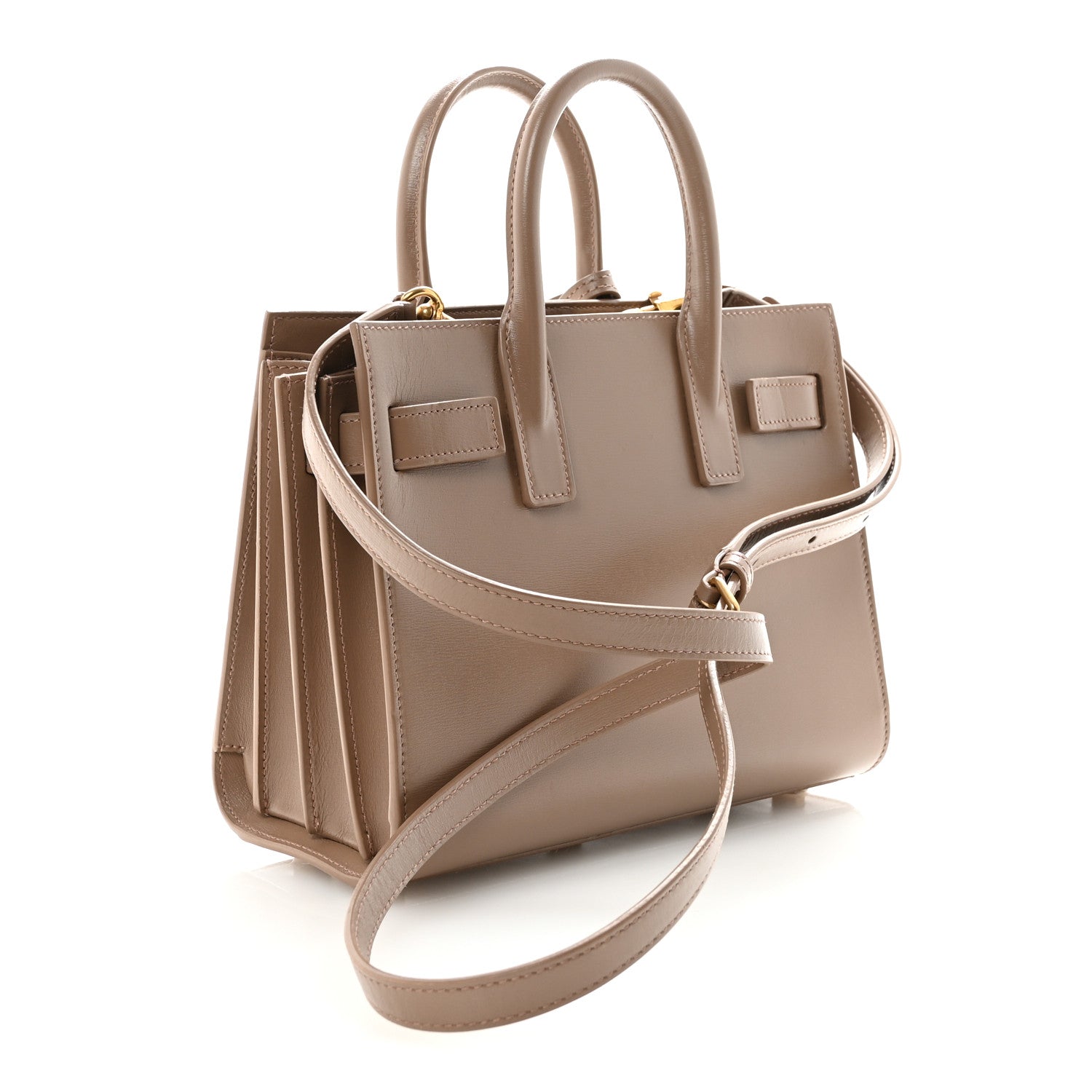 Calfskin Nano Sac De Jour Dark Beige