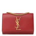 Grain De Poudre Small Monogram Kate Satchel Red