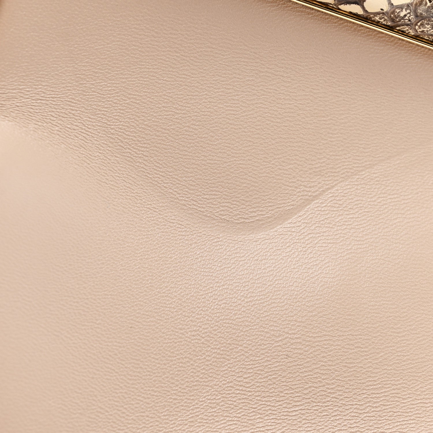 Shiny Nappa Snakeskin Small Fendi First Rosa Confetto Cipria