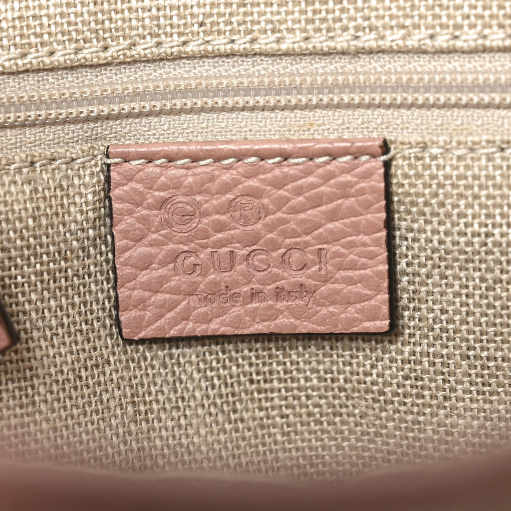 Monogram Small Bree Tote Beige Soft Pink