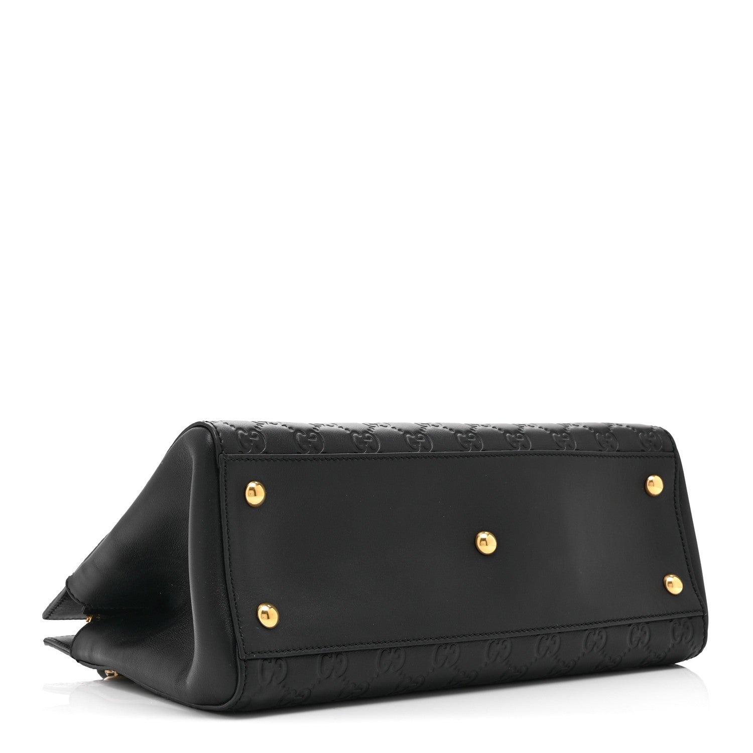 Guccissima Signature Medium Shoulder Tote Bag Black