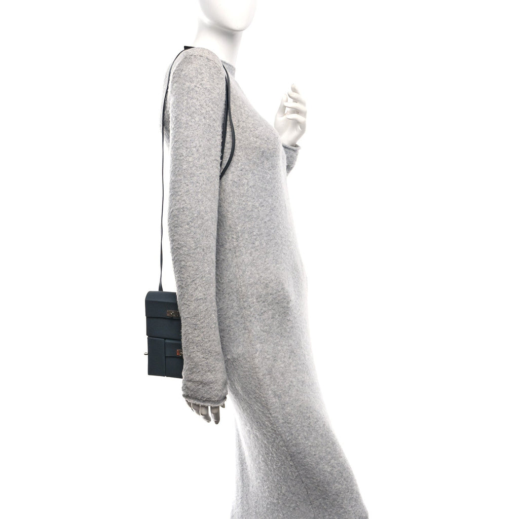 Epsom Kelly Multi Pocket Pochette To Go Gris Misty