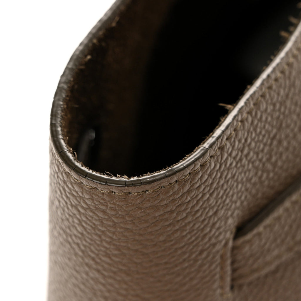 Soft Grained Calfskin Small Belt Cabas Taupe