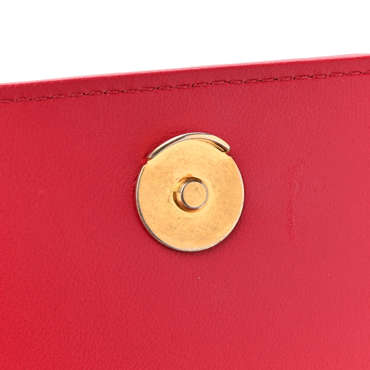 Lambskin Quilted Lucky Charms CC Crossbody Messenger Flap Red