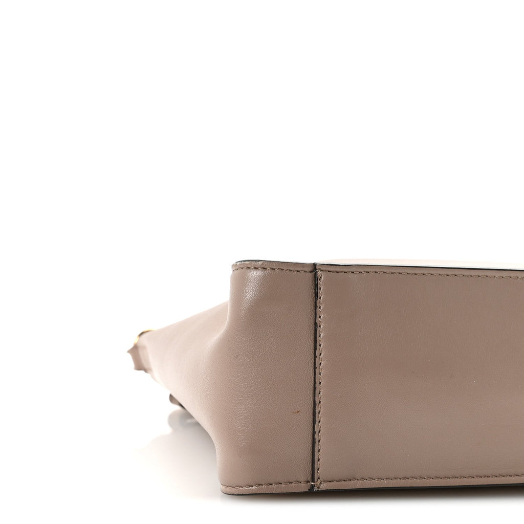 Eco Alter Nappa Perforated Logo Mini Crossbody Dark Taupe