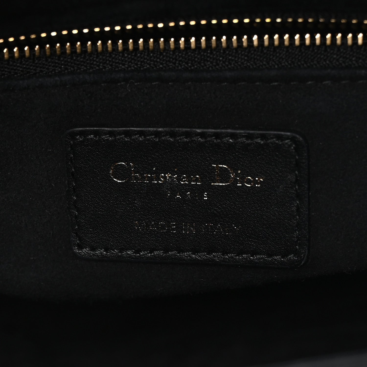 Lambskin Cannage Medium Lady Dior Black