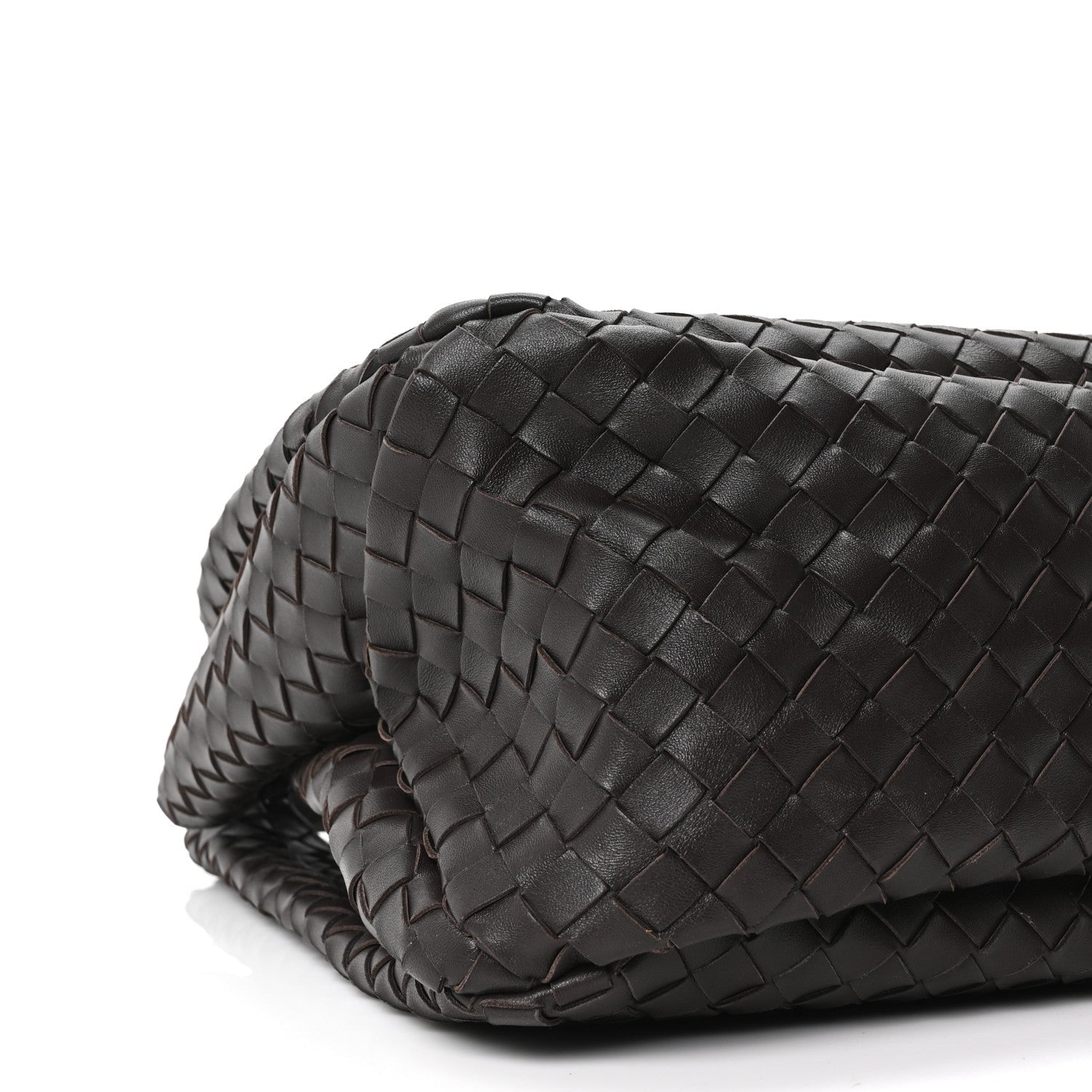 Nappa Intrecciato Large Campana Shoulder Bag Fondant