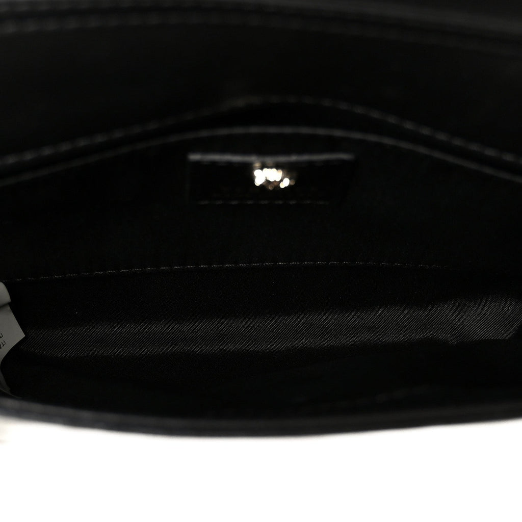 Patent Palazzo Medusa Chain Evening Bag Black